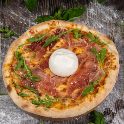 Pizza Burrata & Thịt heo muối